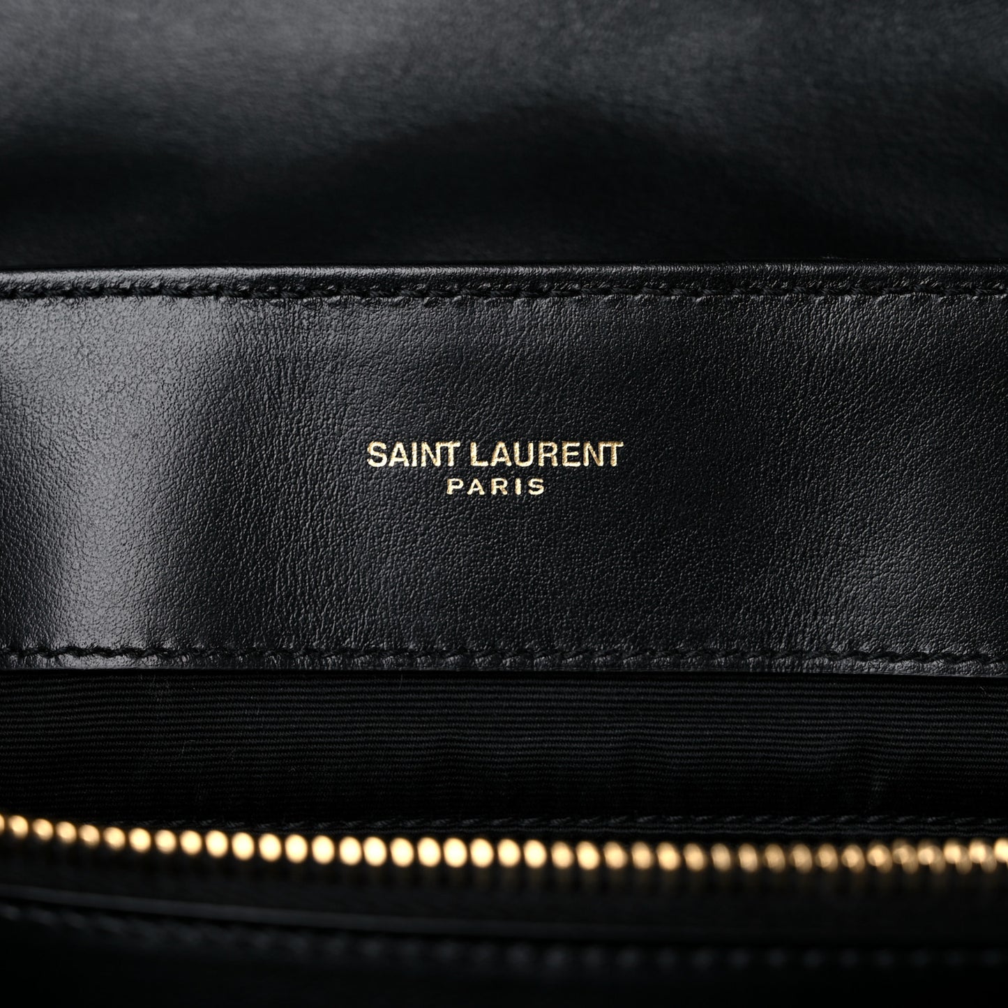Calfskin Y Quilted Monogram Large Loulou Chain Satchel Black