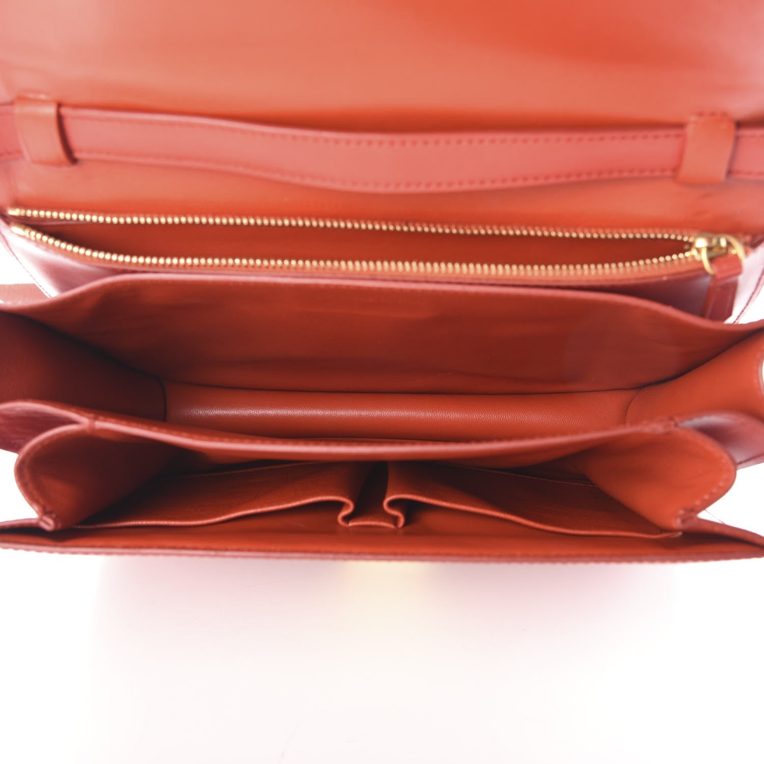 Celine Box Calfskin Medium Classic Box Flap Bag Red 5 of 8