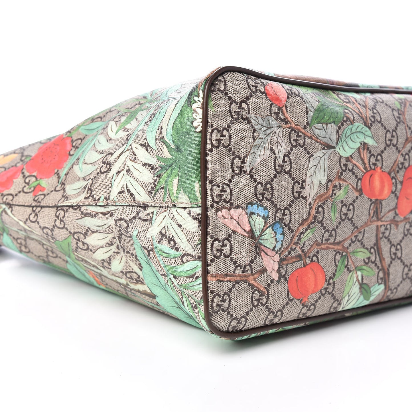 Soft GG Supreme Monogram Tian Medium Crossbody Tote Beige Multicolor New Acero
