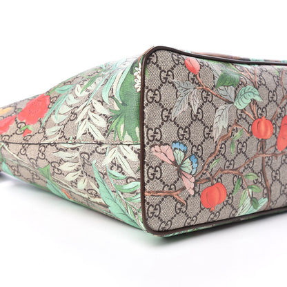 Gucci Soft GG Supreme Monogram Tian Medium Crossbody Tote Beige Multicolor New Acero 8 of 11