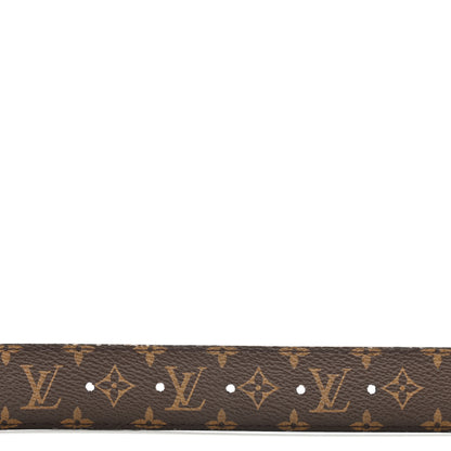 Louis Vuitton Calfskin Monogram 30mm Flowergram Reversible Belt 90 36 Black 5 of 10