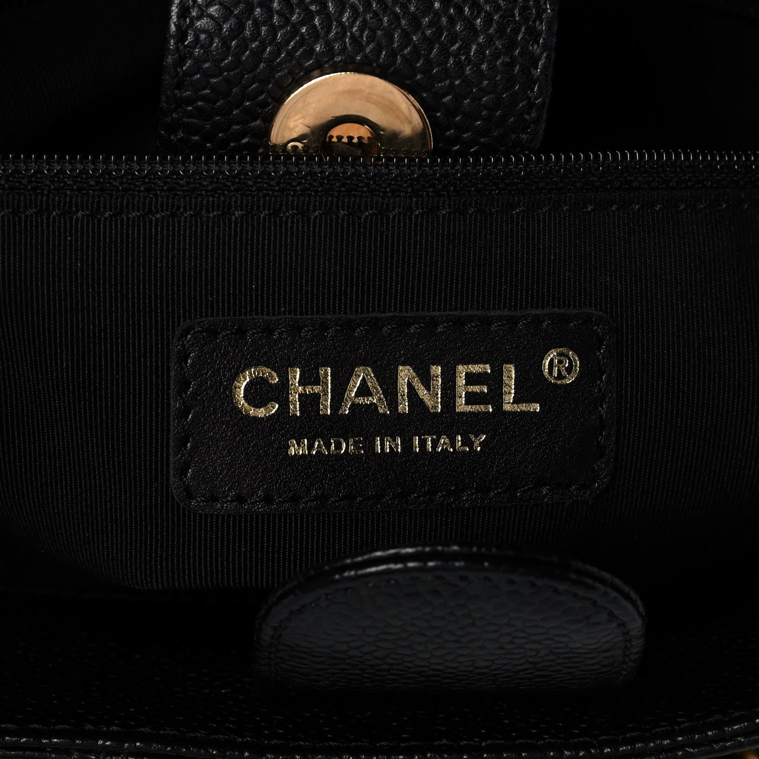Chanel Caviar Quilted Petit Shopping Tote PST Black 6 of 10