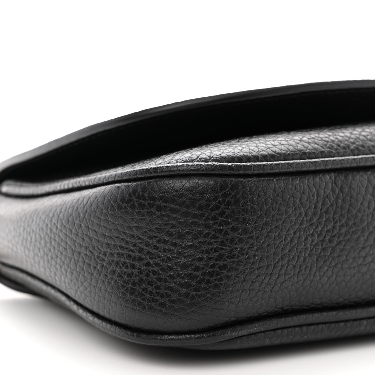 Gucci Pebbled Calfskin Medium Soho Flap Crossbody Black 9 of 10