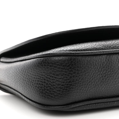 Gucci Pebbled Calfskin Medium Soho Flap Crossbody Black 9 of 10