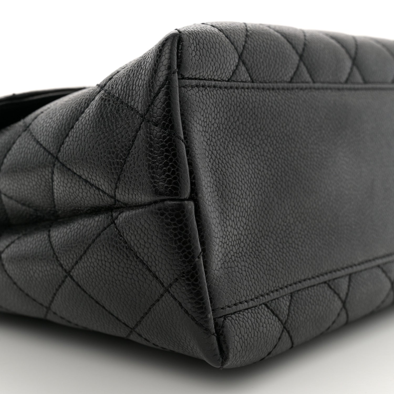 Chanel Caviar Quilted Jumbo Kelly Flap Black 9 of 11