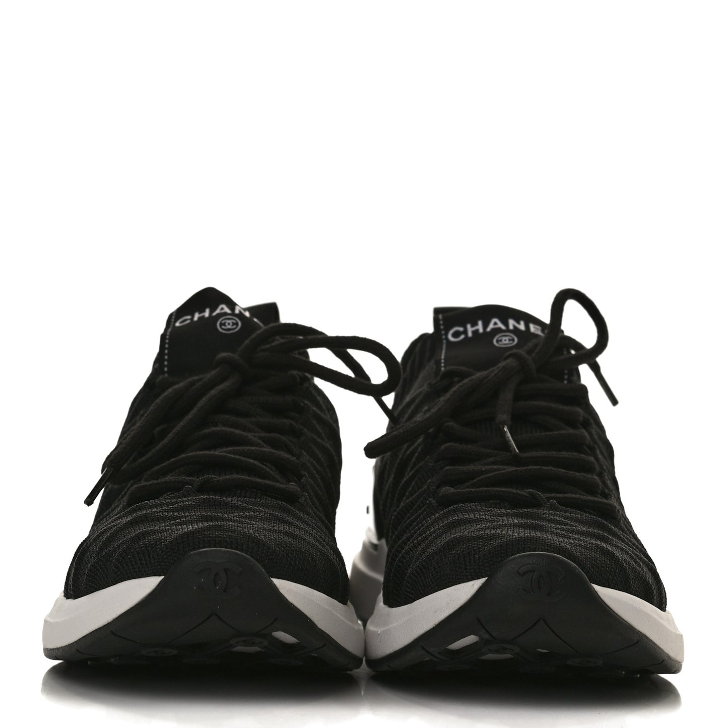 Fabric Logo Sneakers 35.5 Black