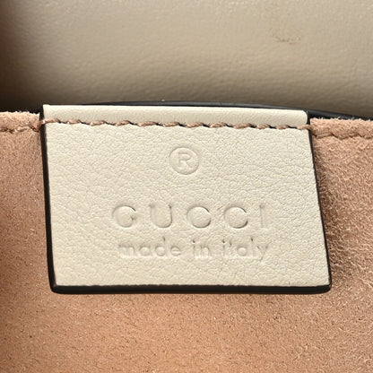 Gucci Wonka Grain Calfskin Small Diana Tote Bag Mystic White Orange Fluo 6 of 13