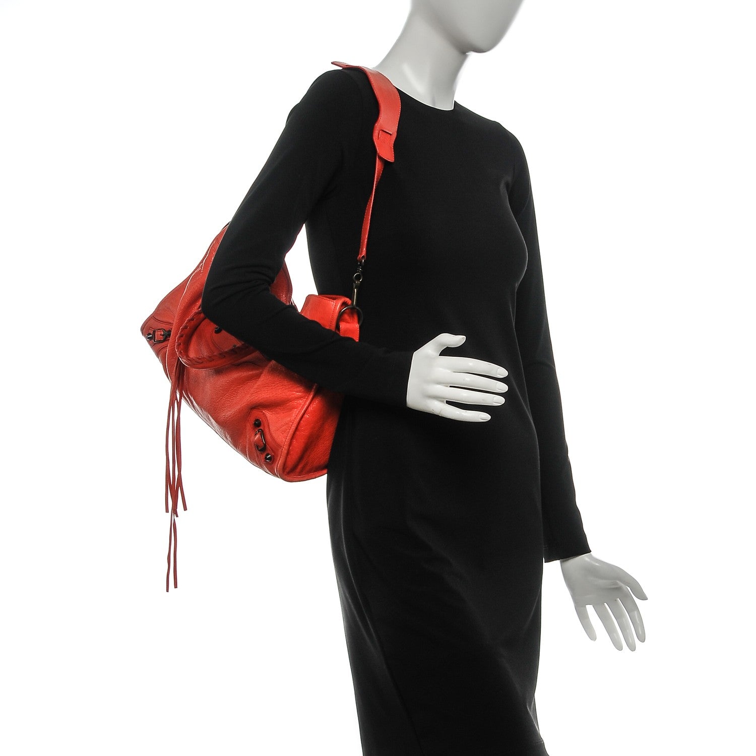 Balenciaga Agneau Classic Hardware City Vermillion 2 of 12