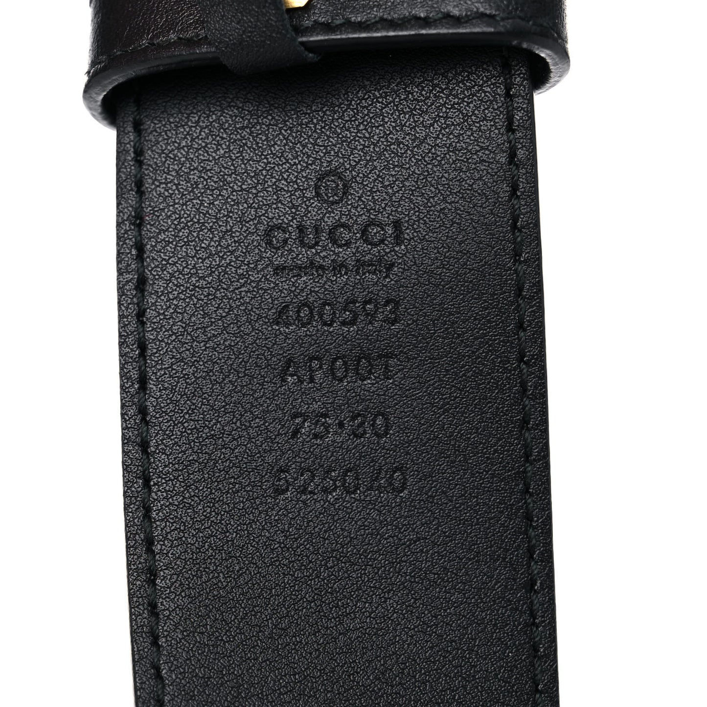 Calfskin Double G 40mm Belt 75 30 Black