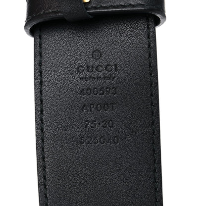 Gucci Calfskin Double G 40mm Belt 75 30 Black 3 of 8