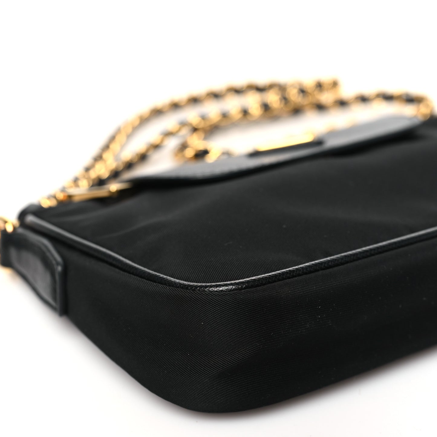 Tessuto Nylon Saffiano Crossbody Bag Black