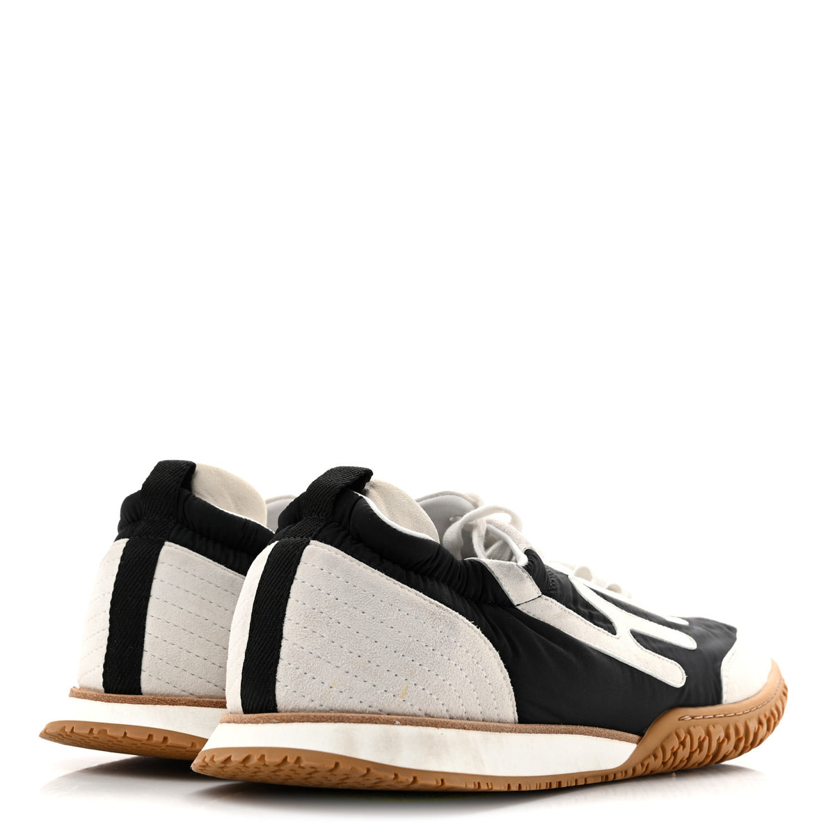 Suede Goatskin Mens Jet Sneakers 43 Beige Black