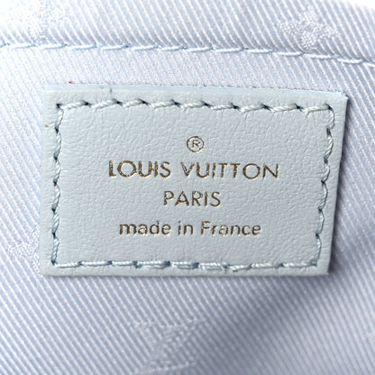 Louis Vuitton Calfskin Bubblegram Alma BB Ice Blue 6 of 9
