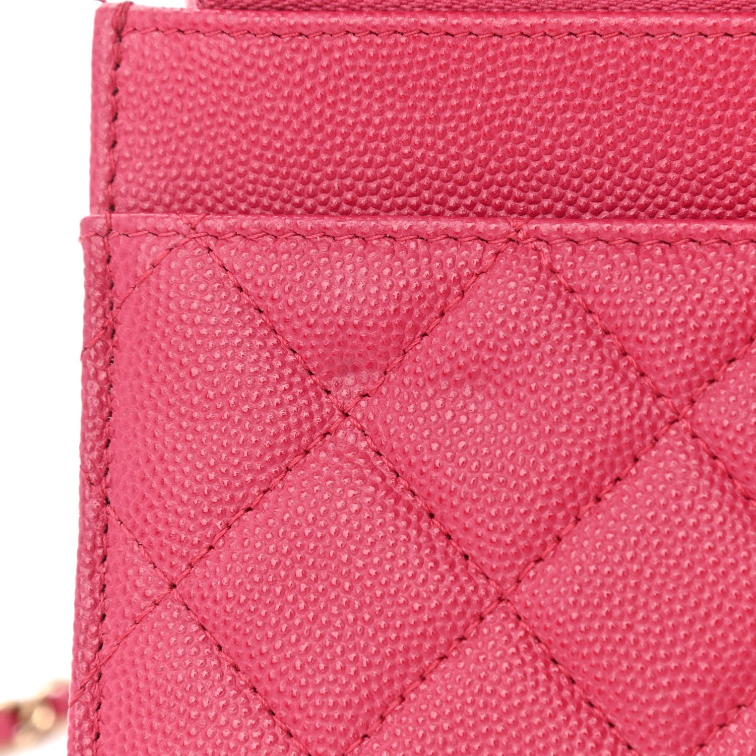 Chanel Caviar Quilted Wallet On Chain WOC Dark Pink 12 of 13