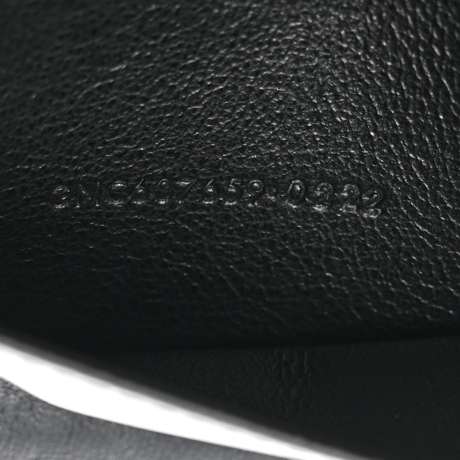 Saint Laurent Crocodile Embossed Tiny Cassandre Passport Holder Black 7 of 8