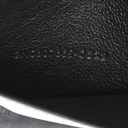 Saint Laurent Crocodile Embossed Tiny Cassandre Passport Holder Black 7 of 8