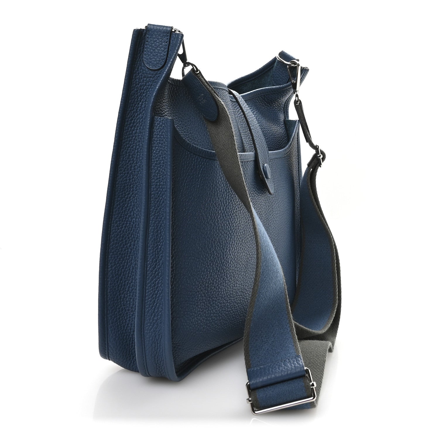 Hermes Taurillon Clemence Amazone Evelyne III GM Bleu de Galice 3 of 10