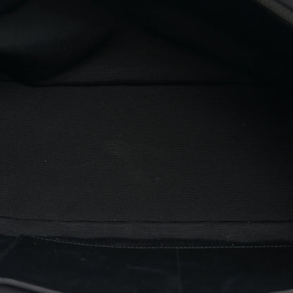 Saint Laurent Sheepskin Matelasse Chevron Large Monogram Shopping Bag Black 5 of 11