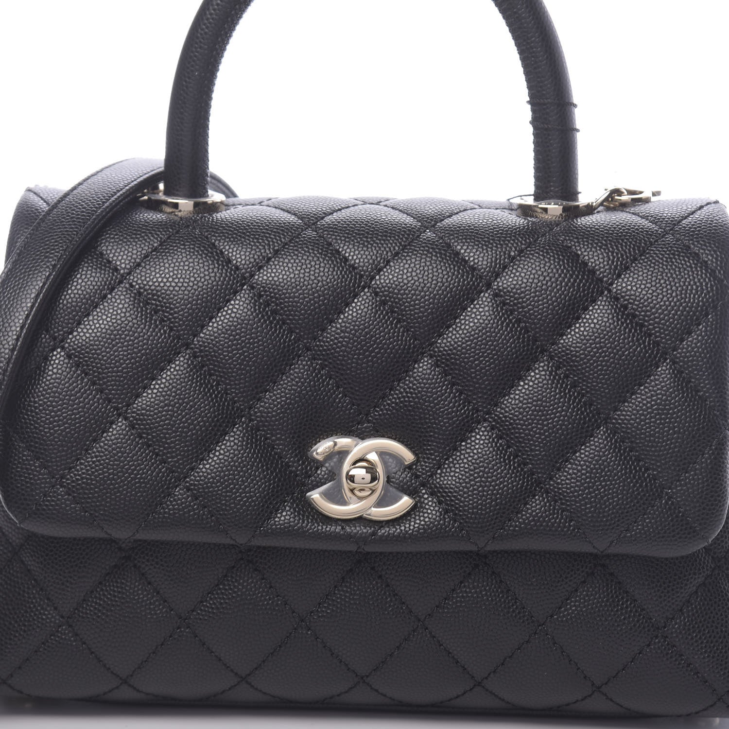 Chanel Caviar Quilted Mini Coco Handle Flap Black 8 of 11