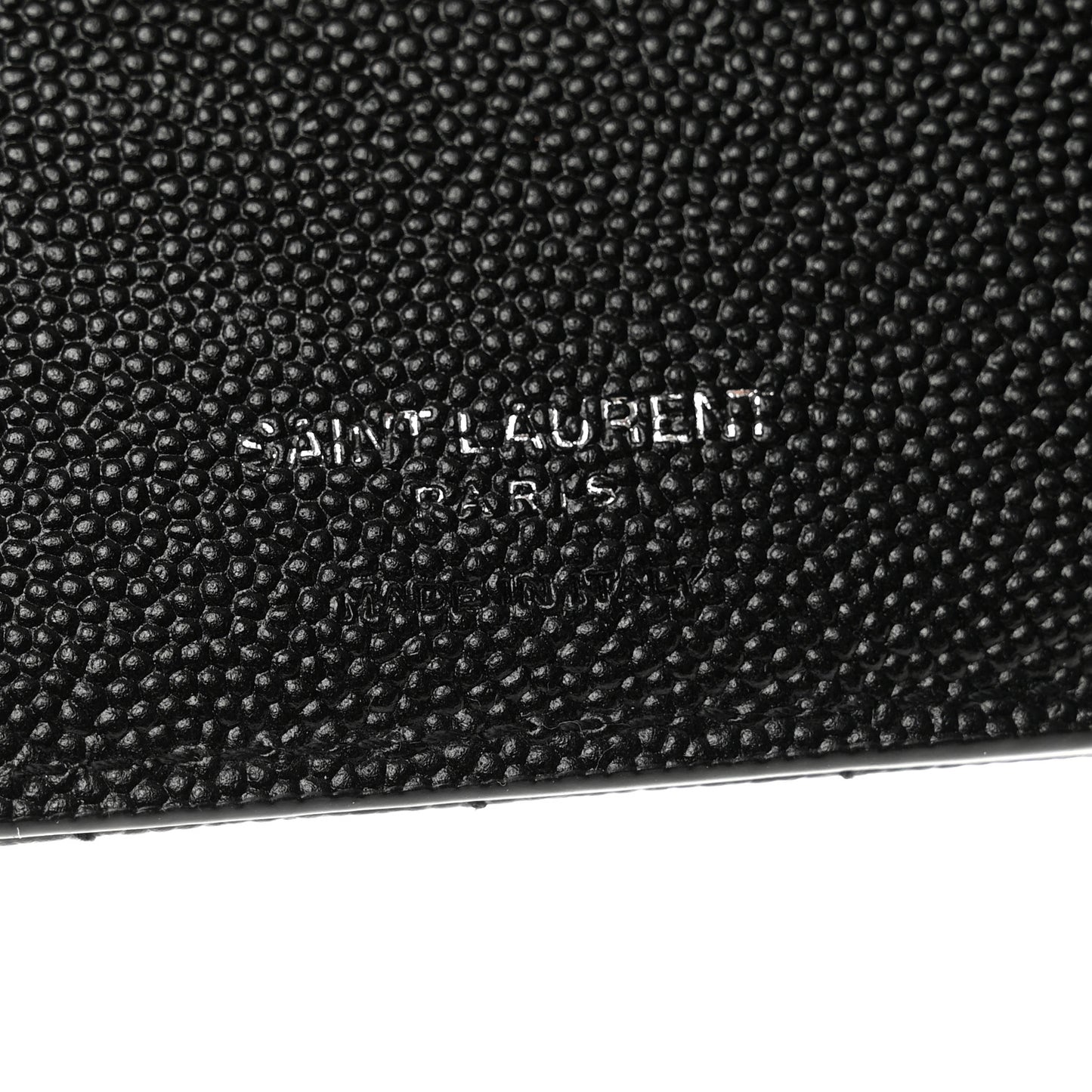 Grain De Poudre Matelasse Chevron Monogram Zipped Two-Part Wallet Black