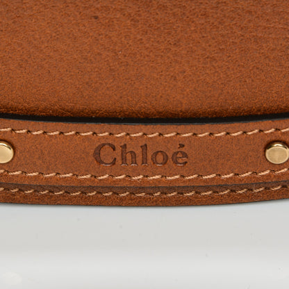 Chloe Calfskin Suede Small Nile Bracelet Bag Caramel 14 of 14