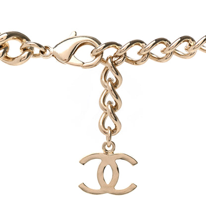 Chanel Metal Enamel CC Square Choker Gold Black White 6 of 6
