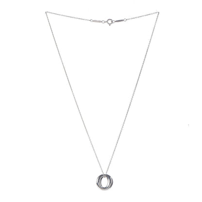 Tiffany Sterling Silver Elsa Peretti Sevillana Pendant Necklace 3 of 9