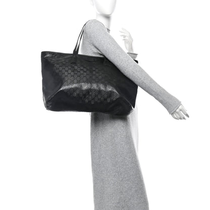 Gucci Imprime Monogram Large Zippered Shopping Tote Pewter 2 of 12