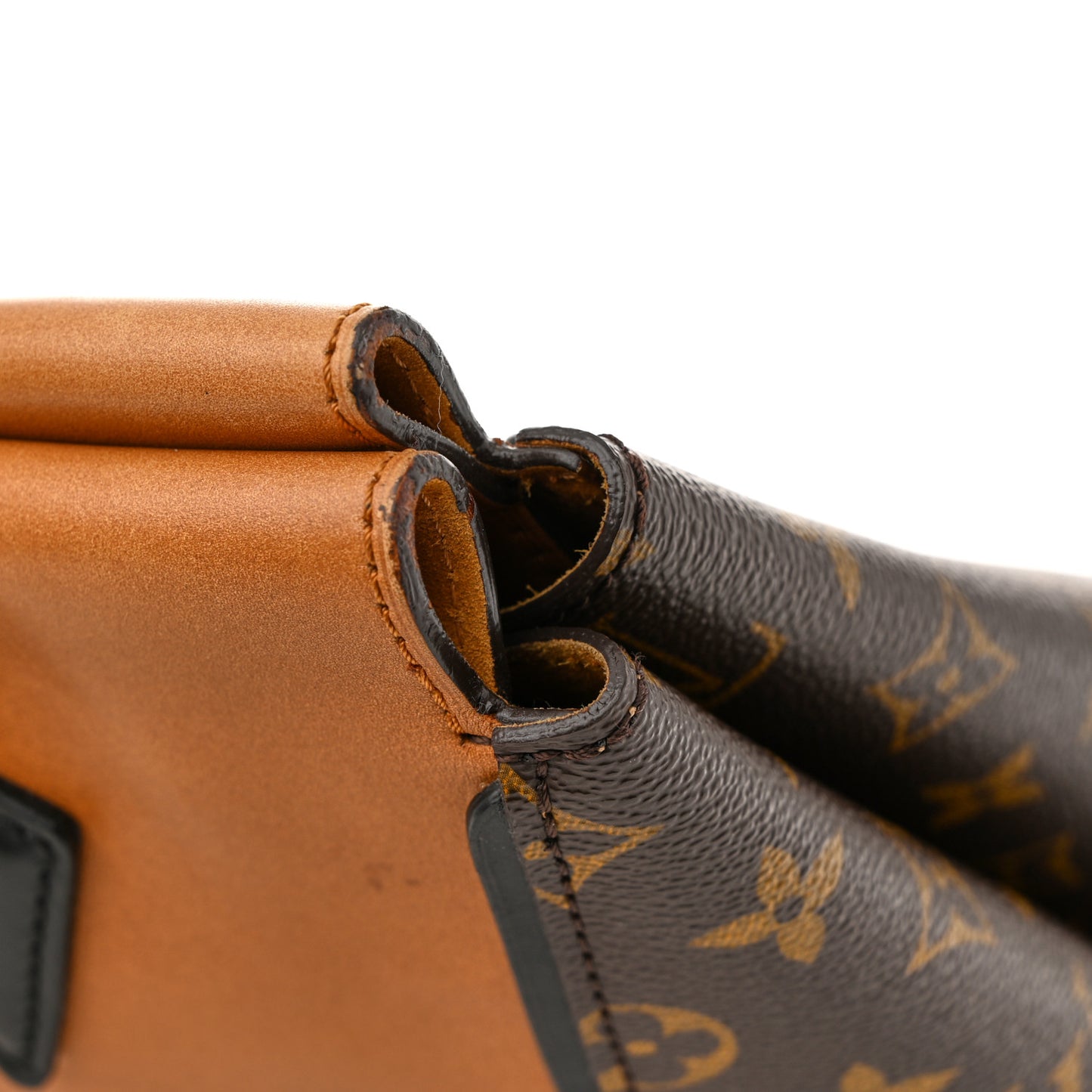 Monogram Cuir Orfevre Tote W PM Noisette