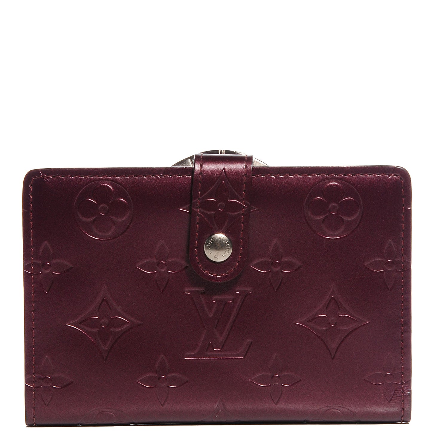 Mat French Purse Wallet Violet