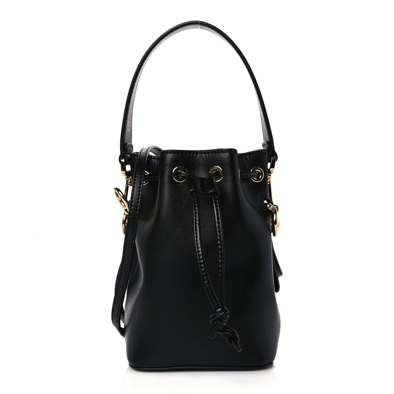 Fendi Vitello Liberty Lucido F is Fendi Mini Mon Tresor Bucket Bag Black 1 of 11