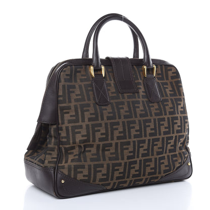 Fendi Zucca Satchel Tobacco 3 of 22