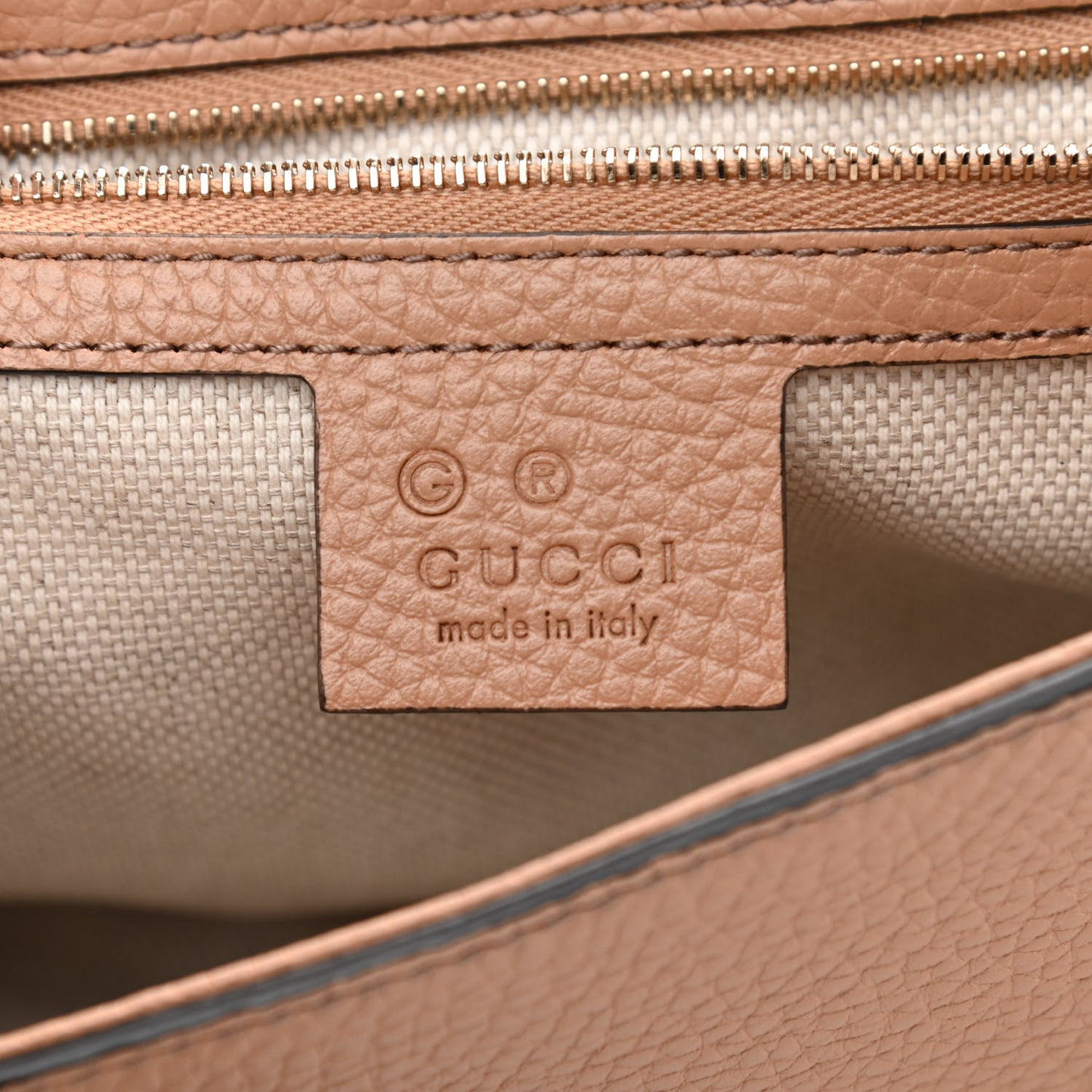 Pebbled Calfskin Medium Soho Flap Crossbody Camelia