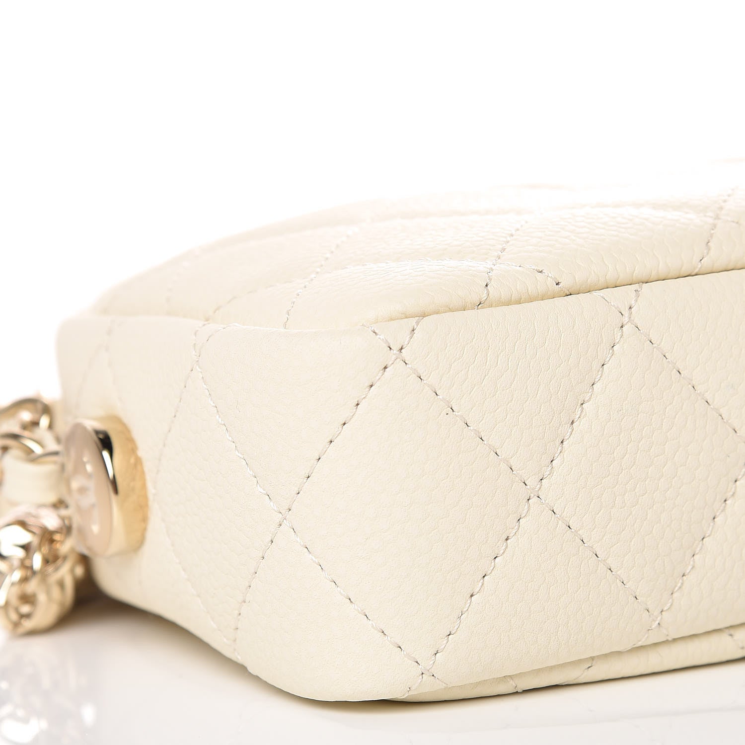 Chanel Caviar Quilted Mini Coco Tassel Camera Case White 8 of 10
