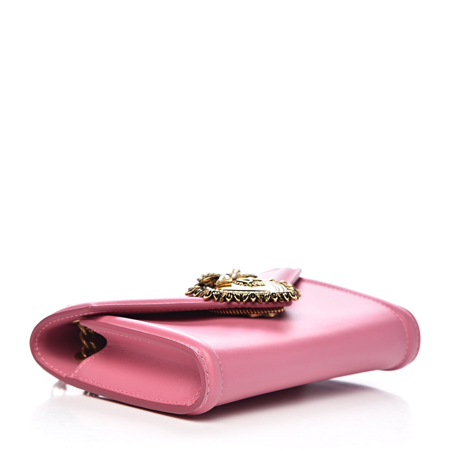 Smooth Calfskin Mini Devotion Crossbody Bag Rosa