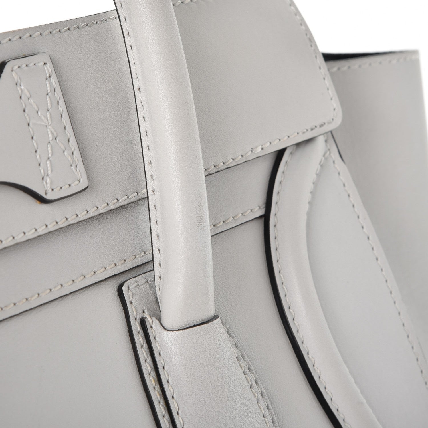 Celine Smooth Calfskin Mini Luggage White 8 of 12
