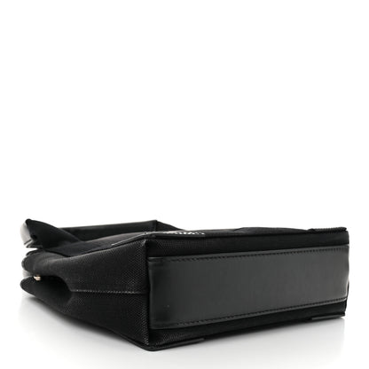 Balenciaga Cotton Canvas Calfskin Navy Cabas XS Black 5 of 11