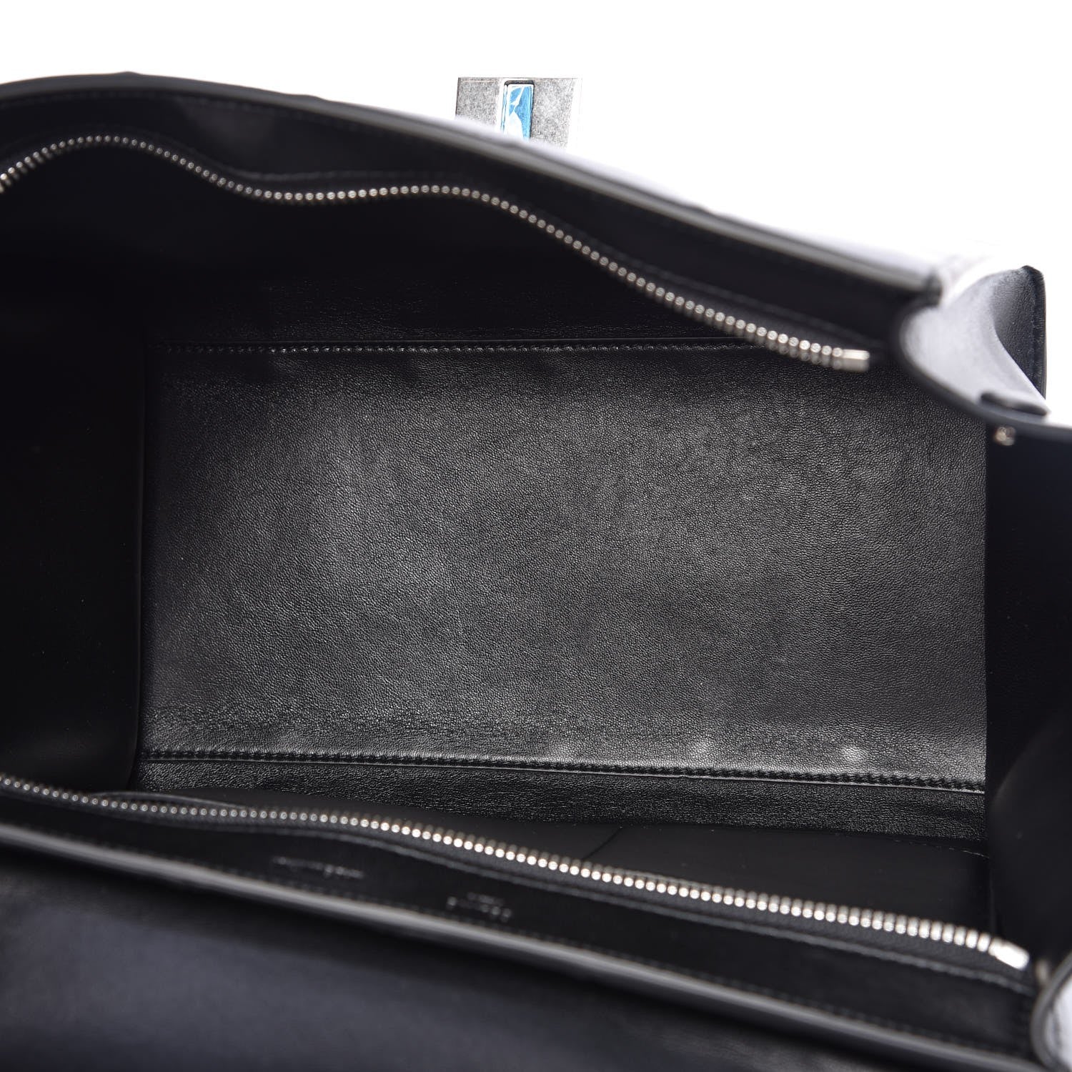Celine Lambskin Quilted Small Trapeze Black 6 of 11