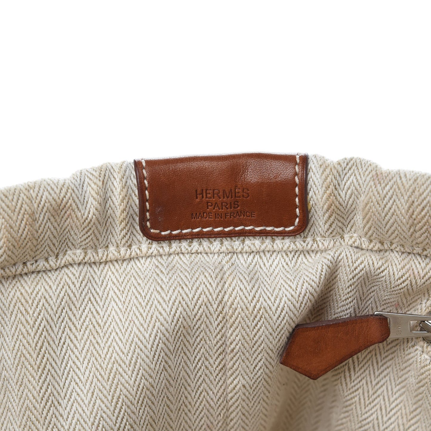 Canvas Barenia Fourbi 25 MM Pouch Naturel Fauve
