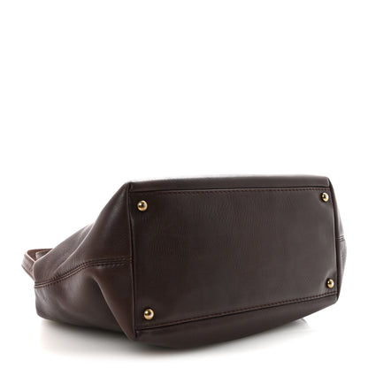 Chanel Calfskin Turnlock Shopper Tote Brown 5 of 11