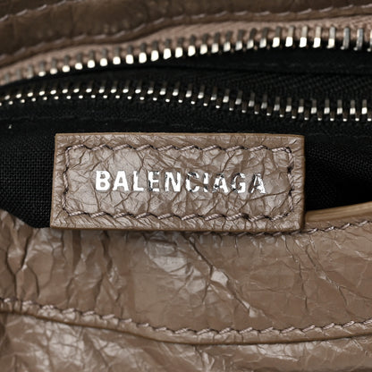 Balenciaga Agneau Classic Silver Hardware Mini City Dark Mink Grey 7 of 12