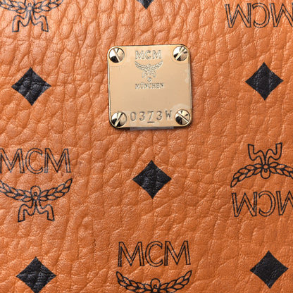 MCM Visetos Small Side Stud Stark Backpack Cognac 12 of 12