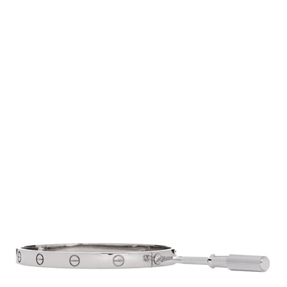Cartier 18K White Gold LOVE Bracelet 20 3 of 10