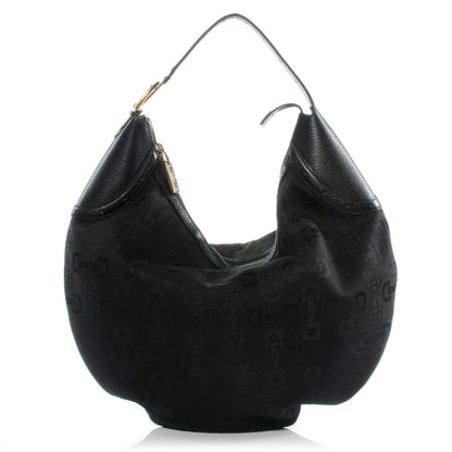Gucci Canvas Horsebit Glam Hobo Black 1 of 7