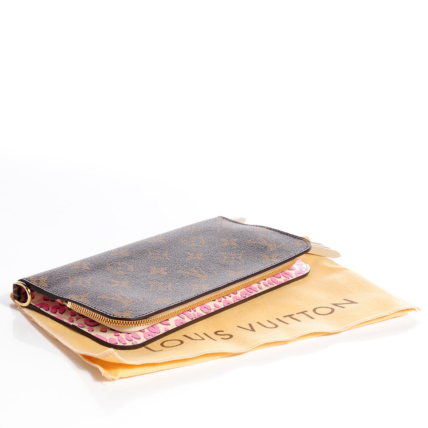 Monogram Leopard Insolite Wallet Blanc Corail