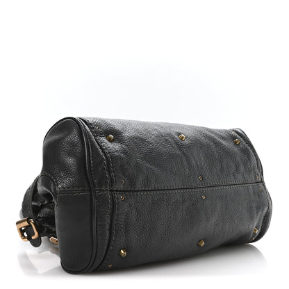 Chloe Calfskin Medium Paddington Satchel Bleu Nuit 4 of 10