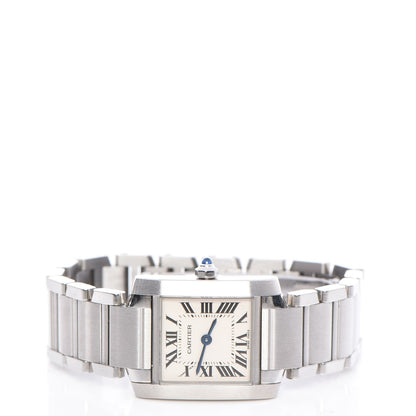 Cartier Stainless Steel 20mm Tank Francaise Quartz Watch 4 of 7