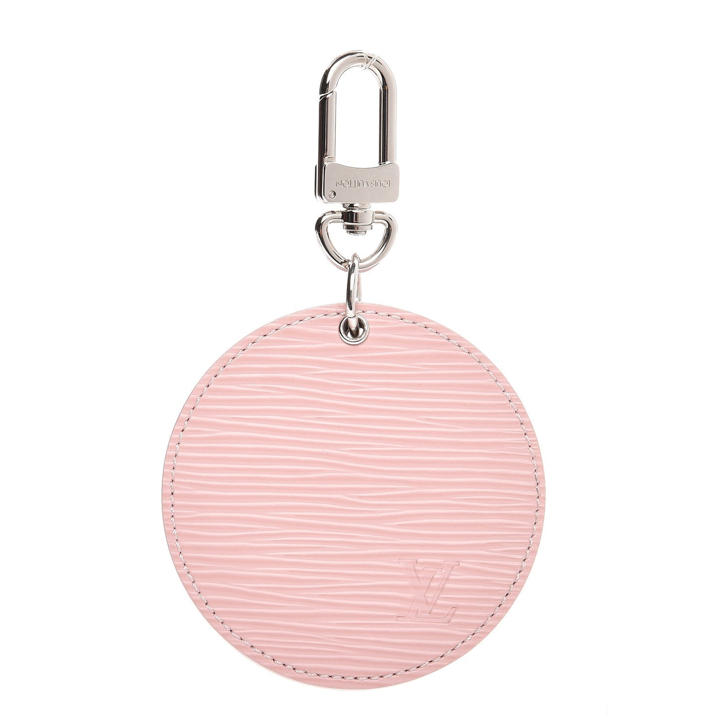 Epi Mirror Bag Charm Key Holder Rose Ballerine