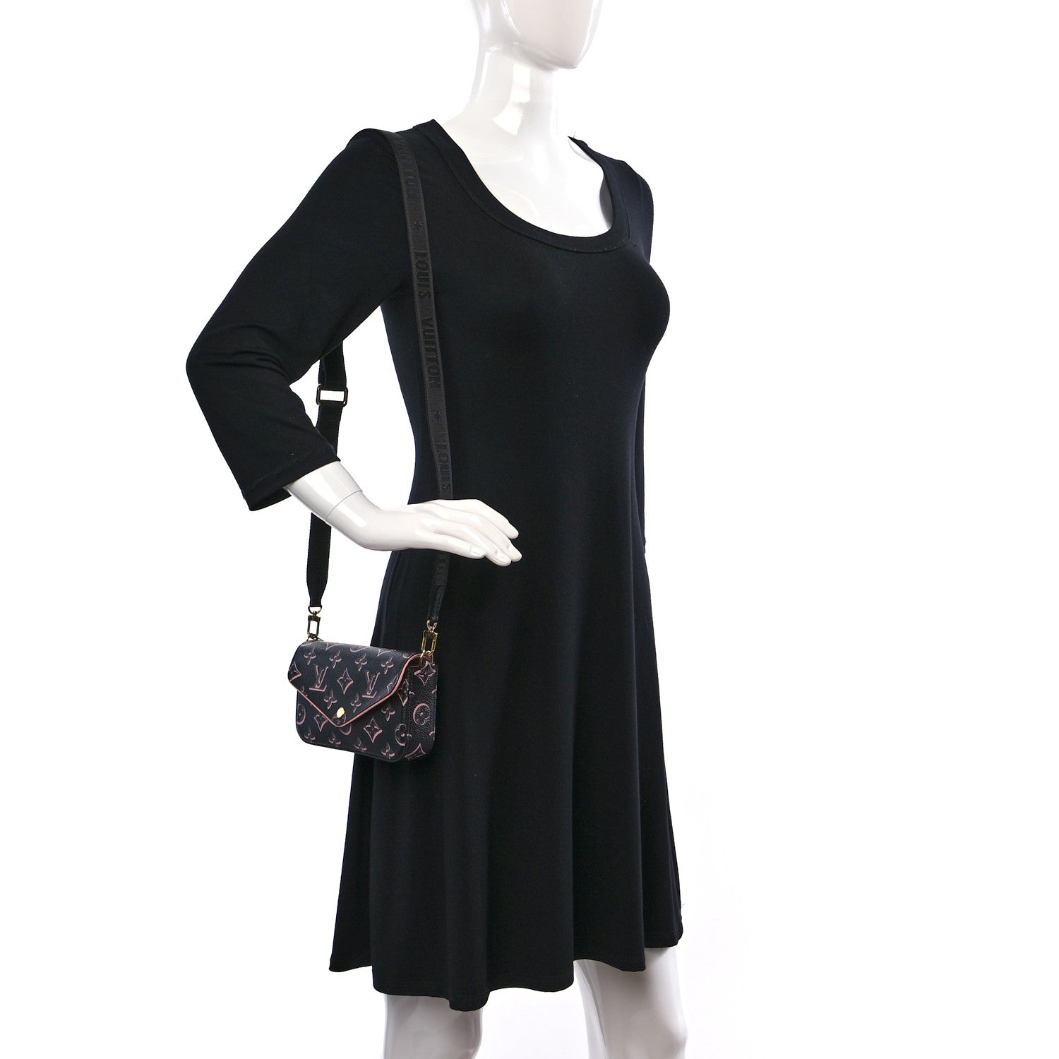 Louis Vuitton Monogram Fall For You Felicie Strap & Go Black 2 of 9