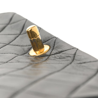 Chanel Lambskin Quilted Small Single Flap Black 13 of 14